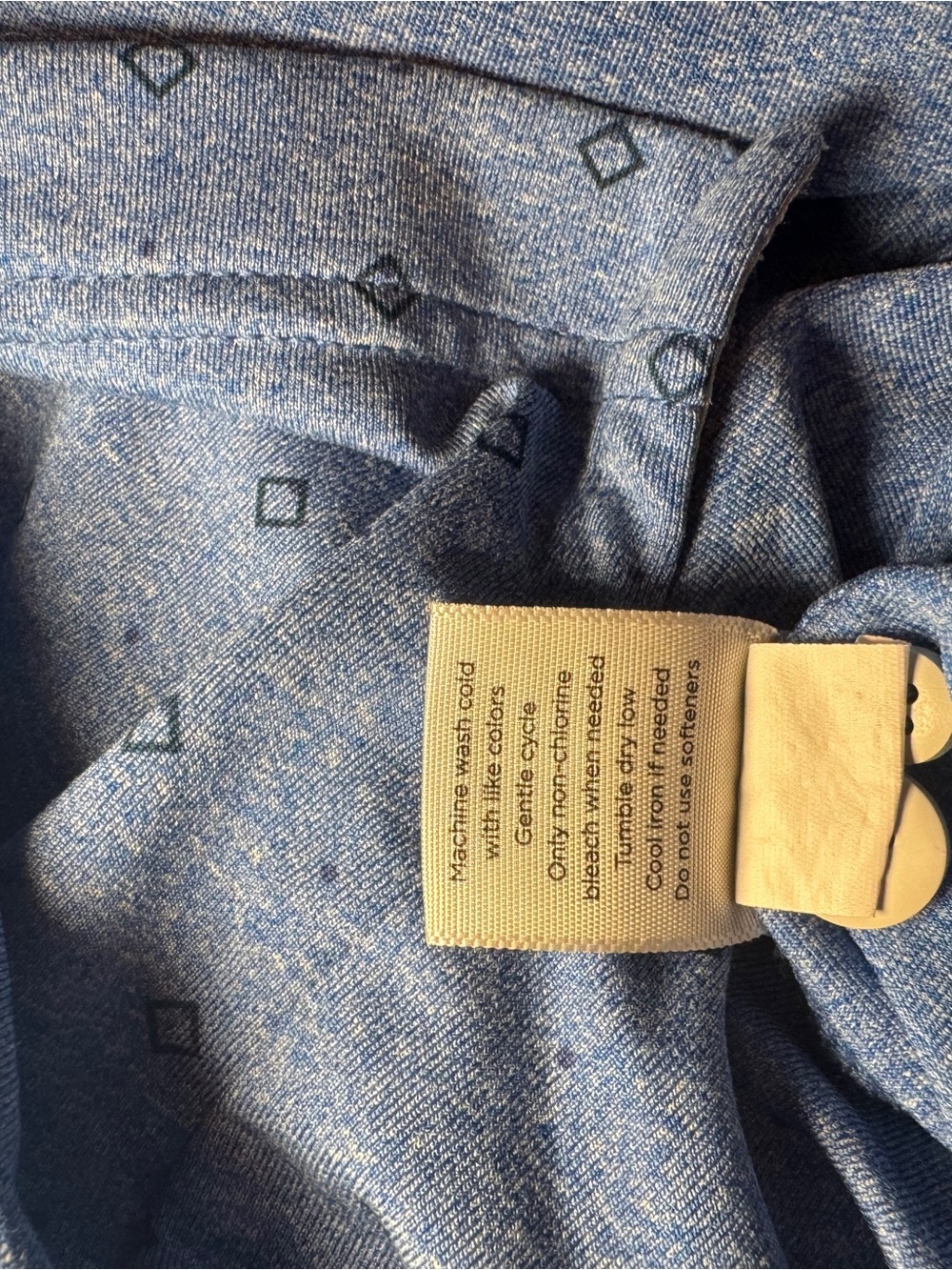 Walter Hagen 11 Majors Blue Geometric Performance Golf Polo Shirt XL - Picture 6 of 9